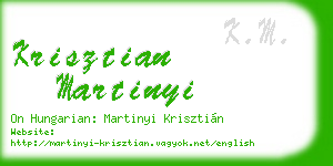 krisztian martinyi business card