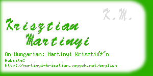 krisztian martinyi business card